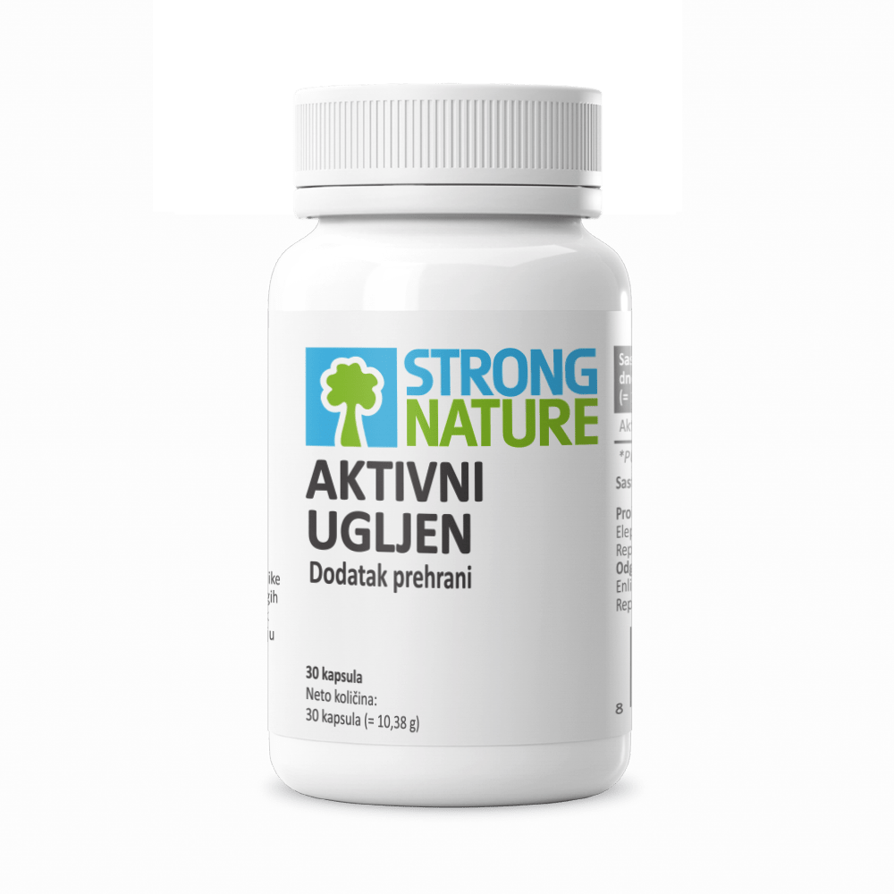 STRONG NATURE Aktivni ugljen 250mg